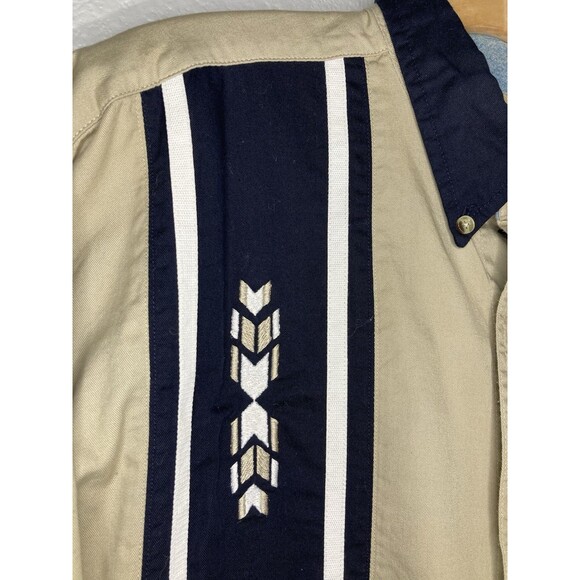 Vintage Wrangler Aztec Brushpopper Long Sleeve Western Button Down Shirt Mens L - Picture 4 of 9